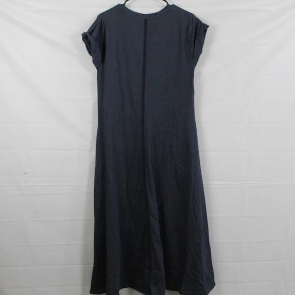La Ligne Dress Small Andie Midnight A Line Maxi Navy Blue Crewneck Luxury Casual - Picture 9 of 13